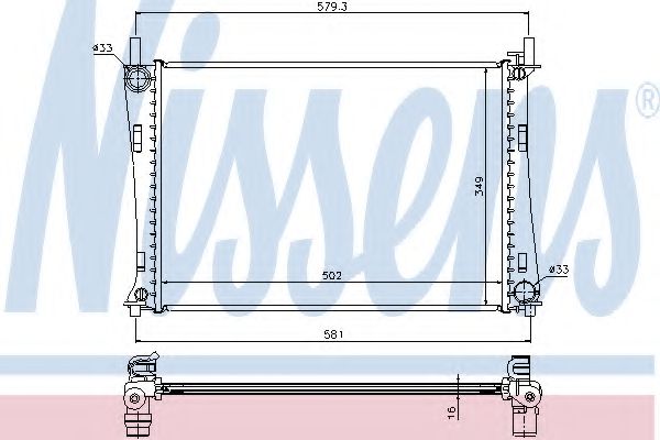 Imagine Radiator, racire motor NISSENS 62028A