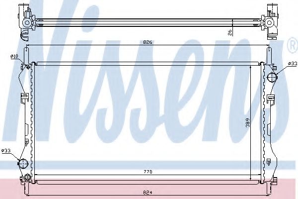 Imagine Radiator, racire motor NISSENS 62043A