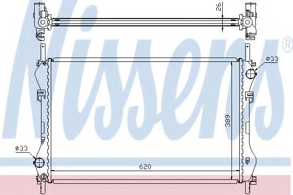 Imagine Radiator, racire motor NISSENS 62044A