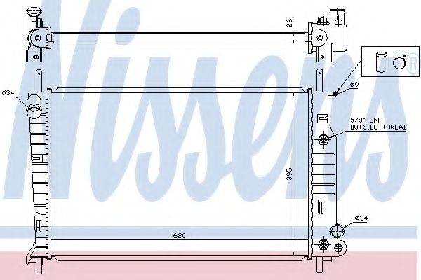 Imagine Radiator, racire motor NISSENS 62050