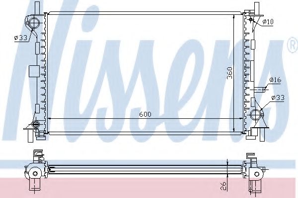 Imagine Radiator, racire motor NISSENS 62052