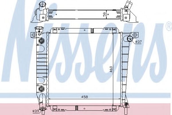 Imagine Radiator, racire motor NISSENS 620671