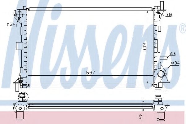 Imagine Radiator, racire motor NISSENS 62073A