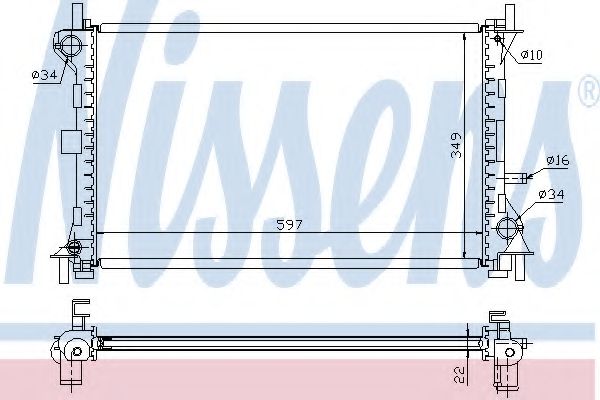 Imagine Radiator, racire motor NISSENS 62075A