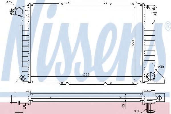 Imagine Radiator, racire motor NISSENS 62080A