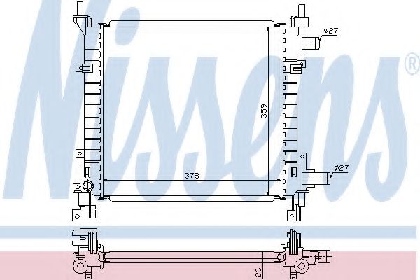 Imagine Radiator, racire motor NISSENS 62083A