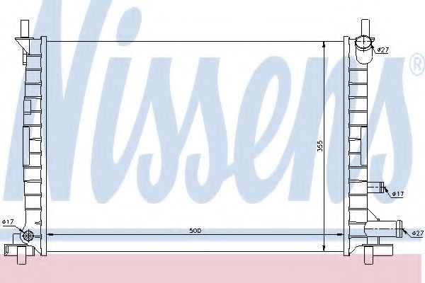 Imagine Radiator, racire motor NISSENS 62086