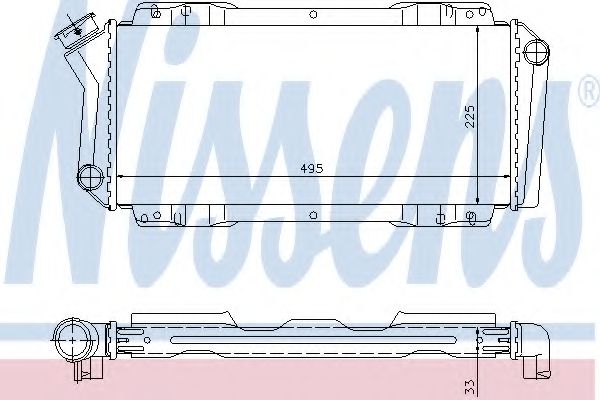 Imagine Radiator, racire motor NISSENS 62092