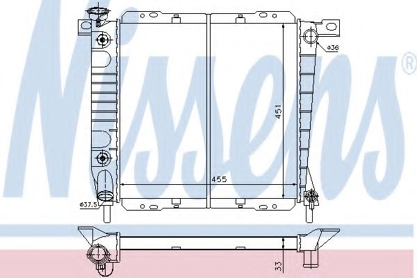 Imagine Radiator, racire motor NISSENS 62096