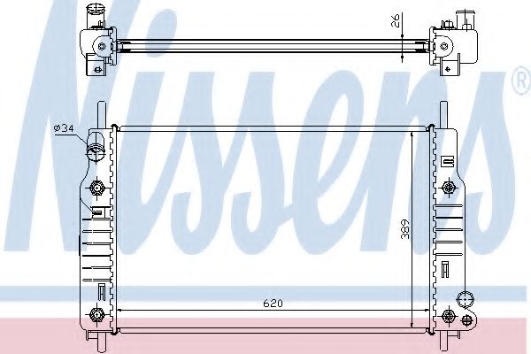 Imagine Radiator, racire motor NISSENS 62105