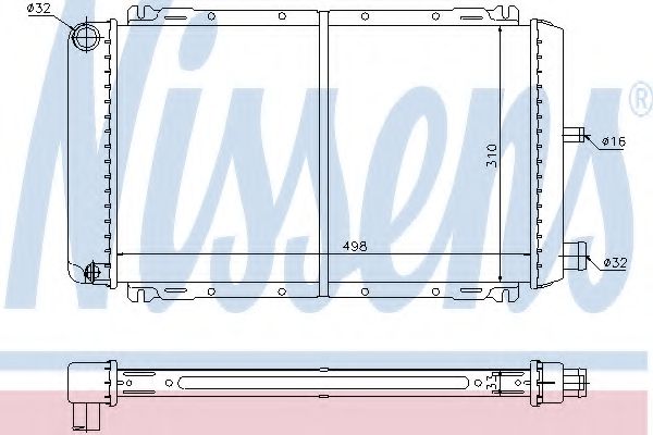 Imagine Radiator, racire motor NISSENS 62111