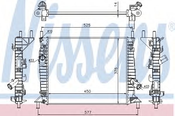 Imagine Radiator, racire motor NISSENS 62112