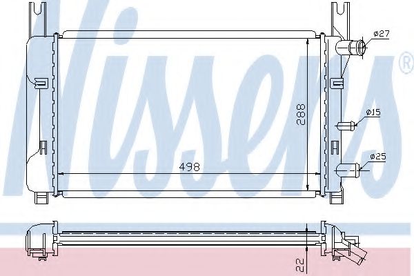 Imagine Radiator, racire motor NISSENS 62121A