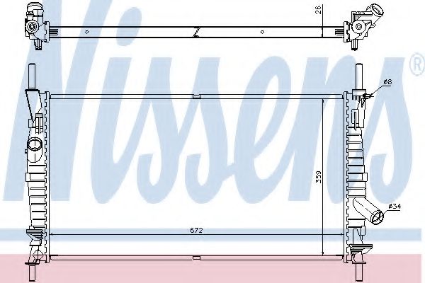 Imagine Radiator, racire motor NISSENS 62128