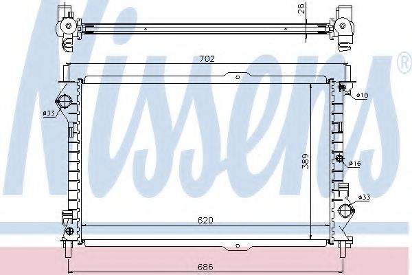 Imagine Radiator, racire motor NISSENS 62156A