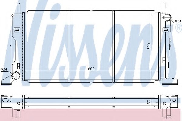 Imagine Radiator, racire motor NISSENS 62173