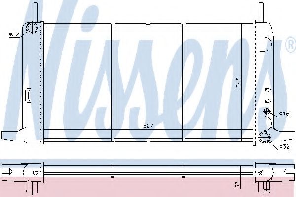 Imagine Radiator, racire motor NISSENS 62179