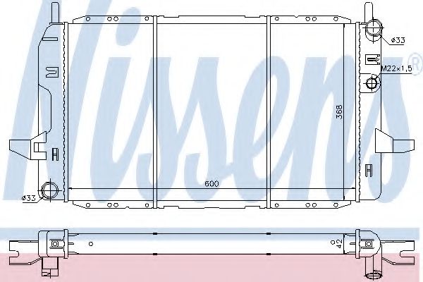 Imagine Radiator, racire motor NISSENS 62218