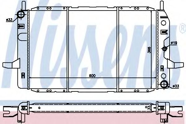 Imagine Radiator, racire motor NISSENS 62224