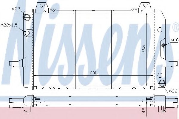 Imagine Radiator, racire motor NISSENS 62227