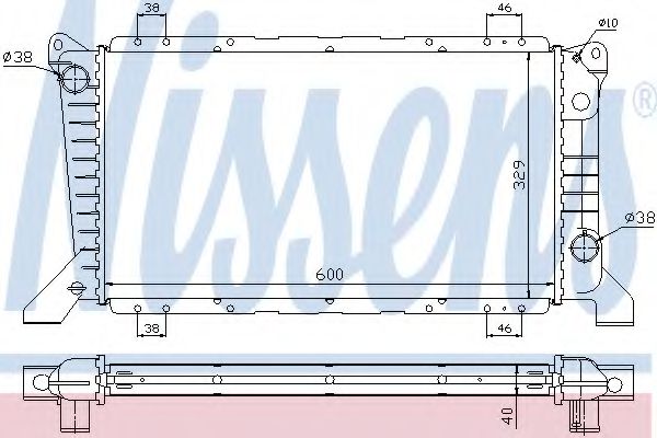 Imagine Radiator, racire motor NISSENS 62241A