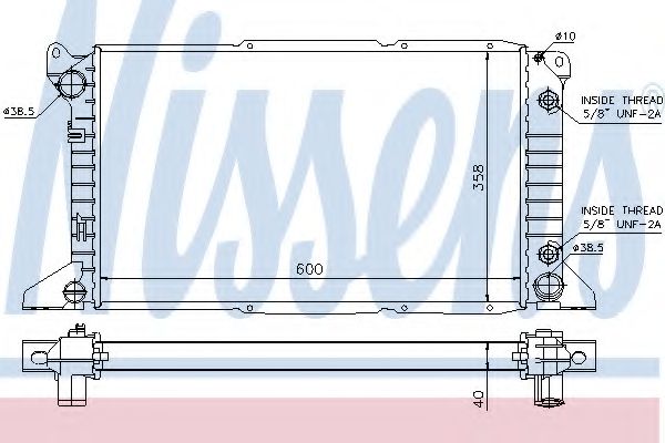 Imagine Radiator, racire motor NISSENS 62243