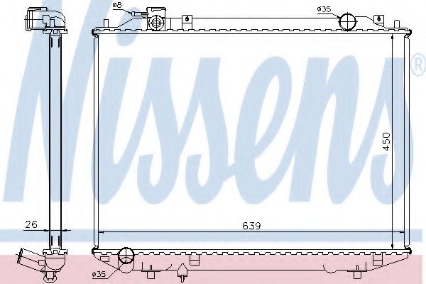 Imagine Radiator, racire motor NISSENS 62246A