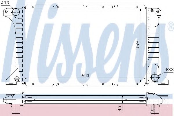 Imagine Radiator, racire motor NISSENS 62249A