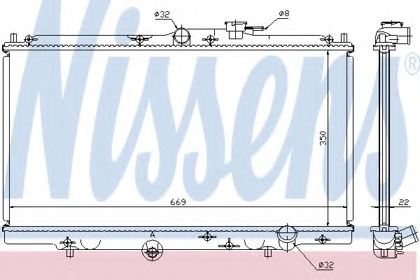 Imagine Radiator, racire motor NISSENS 62258