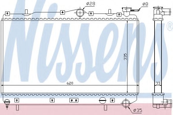 Imagine Radiator, racire motor NISSENS 62294