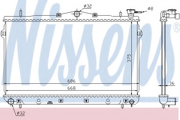 Imagine Radiator, racire motor NISSENS 62298