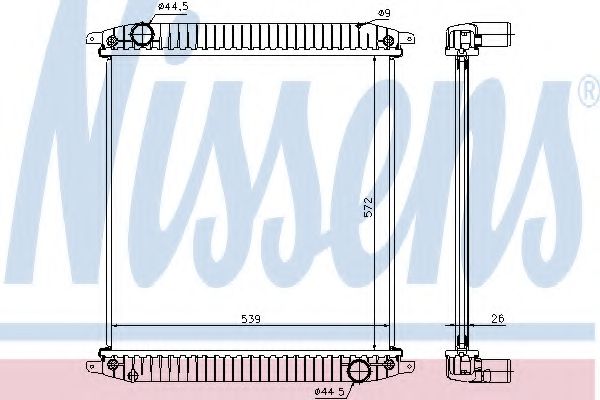 Imagine Radiator, racire motor NISSENS 62341A