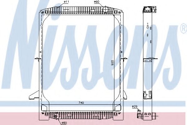 Imagine Radiator, racire motor NISSENS 62342A