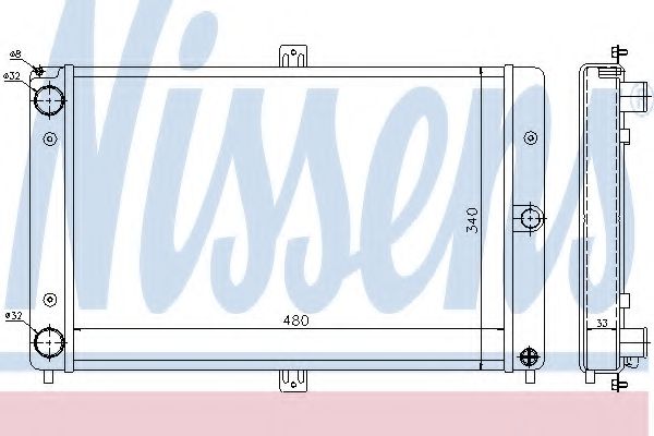 Imagine Radiator, racire motor NISSENS 62351