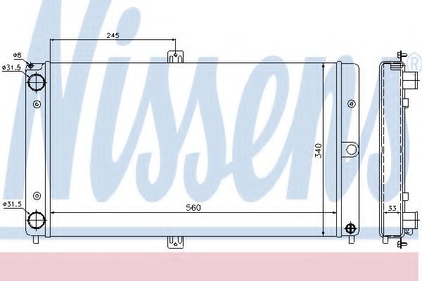 Imagine Radiator, racire motor NISSENS 623552