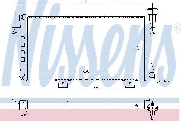 Imagine Radiator, racire motor NISSENS 623556