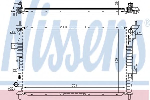 Imagine Radiator, racire motor NISSENS 62357