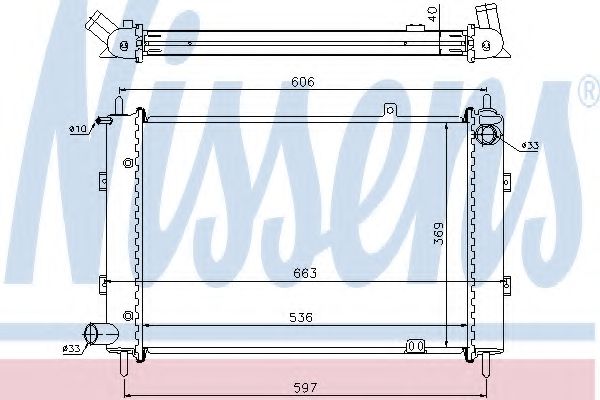 Radiator, racire motor NISSENS 62359A
