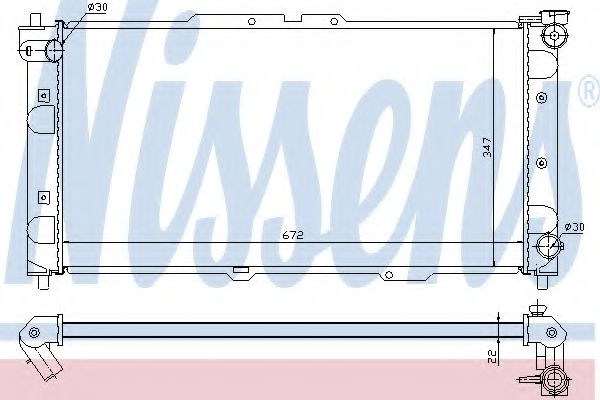 Imagine Radiator, racire motor NISSENS 62382A