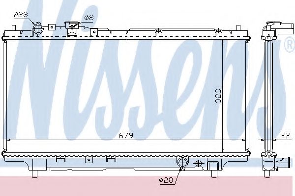 Imagine Radiator, racire motor NISSENS 62383A