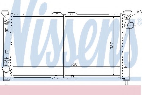 Imagine Radiator, racire motor NISSENS 62401