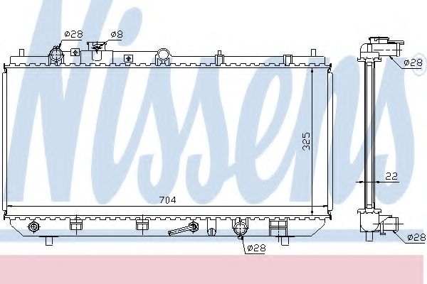 Imagine Radiator, racire motor NISSENS 624041