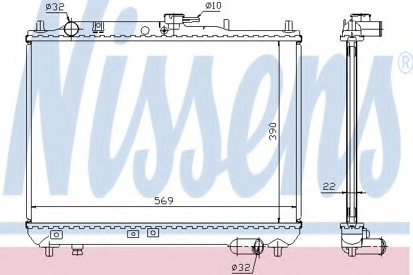 Imagine Radiator, racire motor NISSENS 62409A