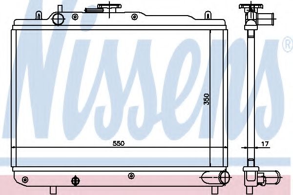 Imagine Radiator, racire motor NISSENS 62412