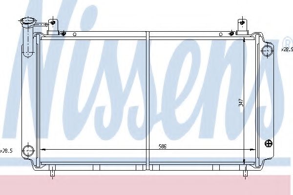 Imagine Radiator, racire motor NISSENS 62423