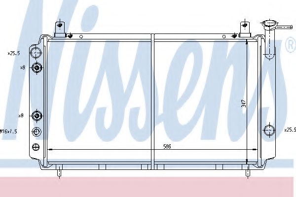 Imagine Radiator, racire motor NISSENS 62427