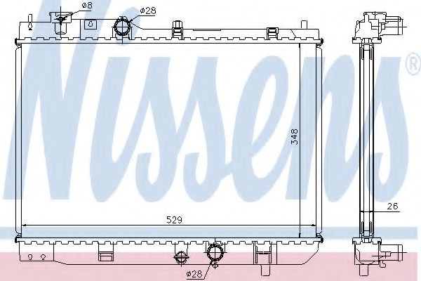 Imagine Radiator, racire motor NISSENS 62431A