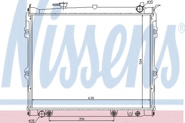 Imagine Radiator, racire motor NISSENS 62435