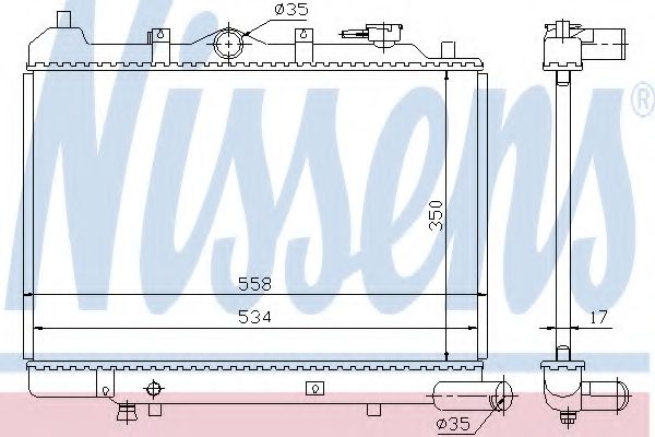 Imagine Radiator, racire motor NISSENS 62442