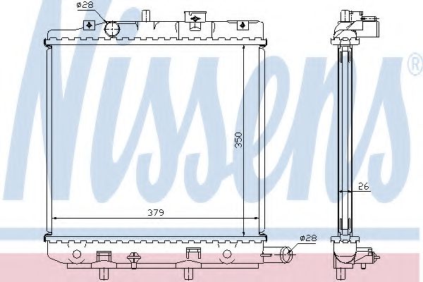 Imagine Radiator, racire motor NISSENS 62455A